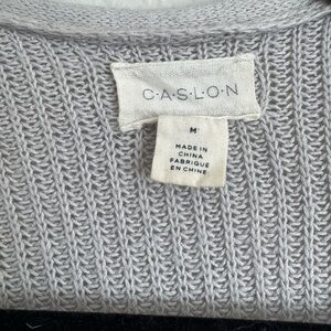 Classic Caslon Women's Gray Knit Sweater